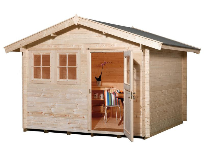 Weka Gartenhaus 139 Gr. 3 Vordach 20 cm