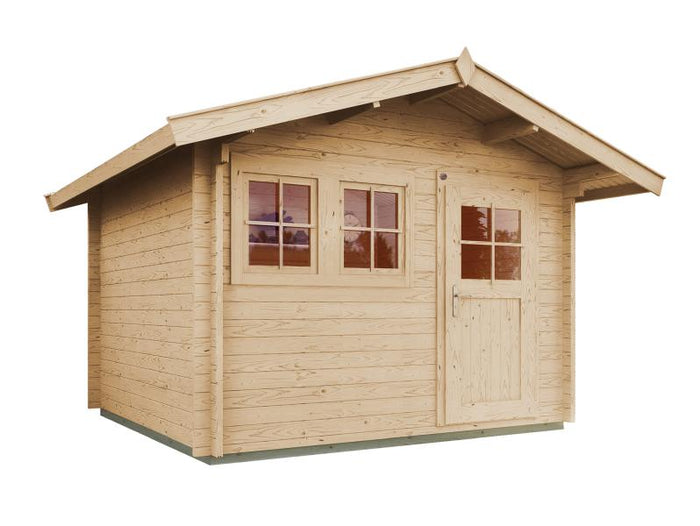 Weka Gartenhaus 139 Gr. 3 Vordach 60 cm