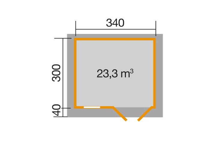 Weka Gartenhaus 163 Größe 2 28 mm