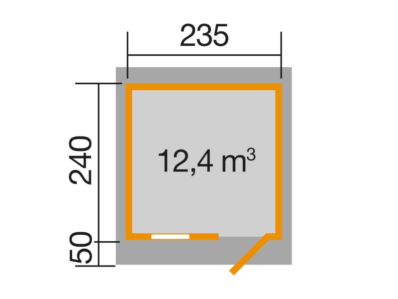 Weka Gartenhaus 170 Größe 2