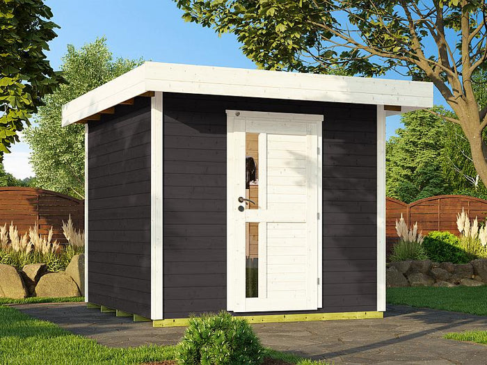 Weka Gartenhaus 172 Größe 2 anthrazit