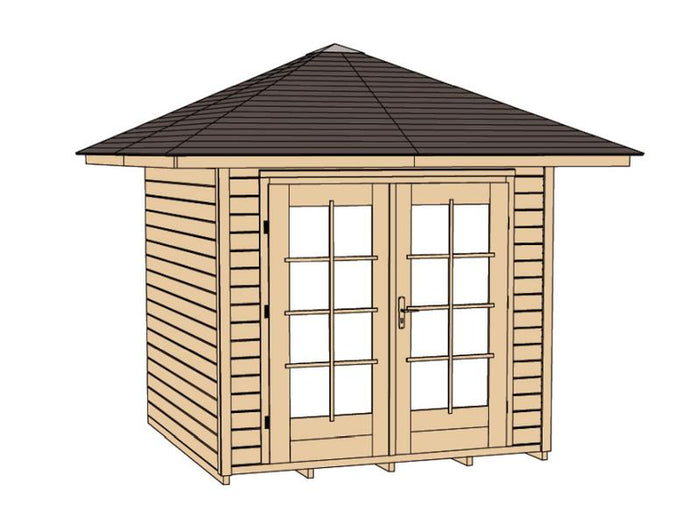 Weka Gartenhaus 177 4-Eck Größe 1