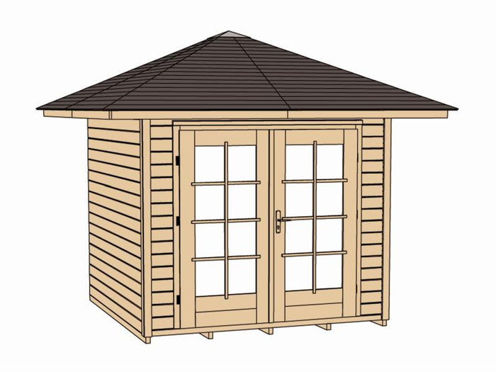 Weka Gartenhaus 177 4-Eck Größe 2