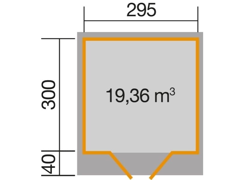 Weka Gartenhaus 179 Größe 4 in anthrazit