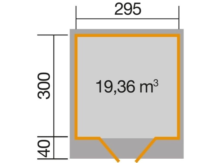 Weka Gartenhaus 179 Größe 4 in anthrazit