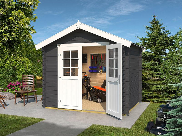 Weka Gartenhaus 209 Gr. 1,5 graphitgrau