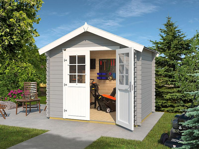 Weka Gartenhaus 209 Gr. 1,5 hellgrau