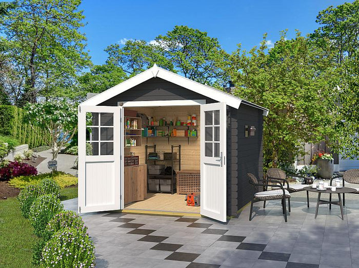 Weka Gartenhaus 209 Gr. 2 graphitgrau