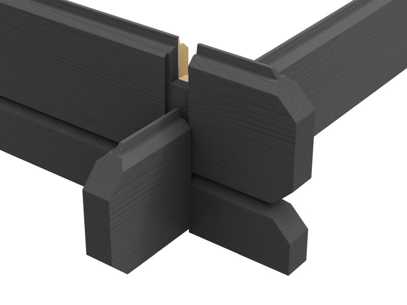 Weka Gartenhaus 209 Gr. 2,5 graphitgrau