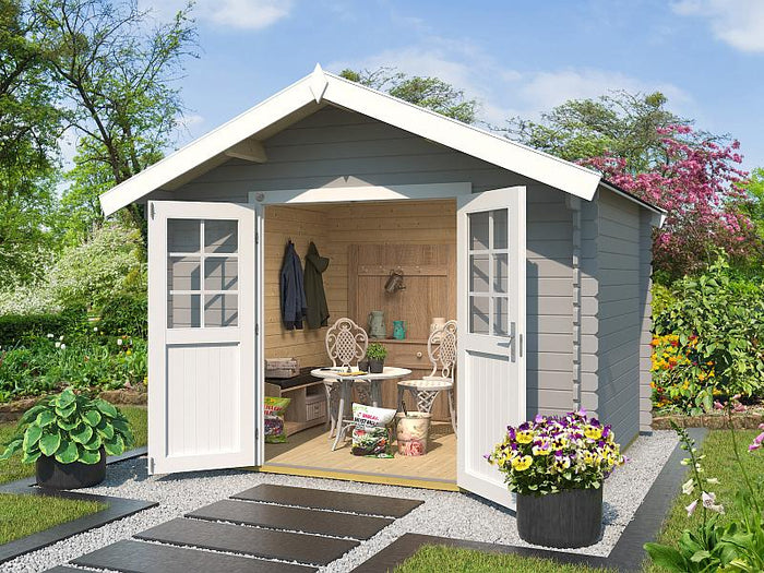 Weka Gartenhaus 209 Gr. 2,5 hellgrau