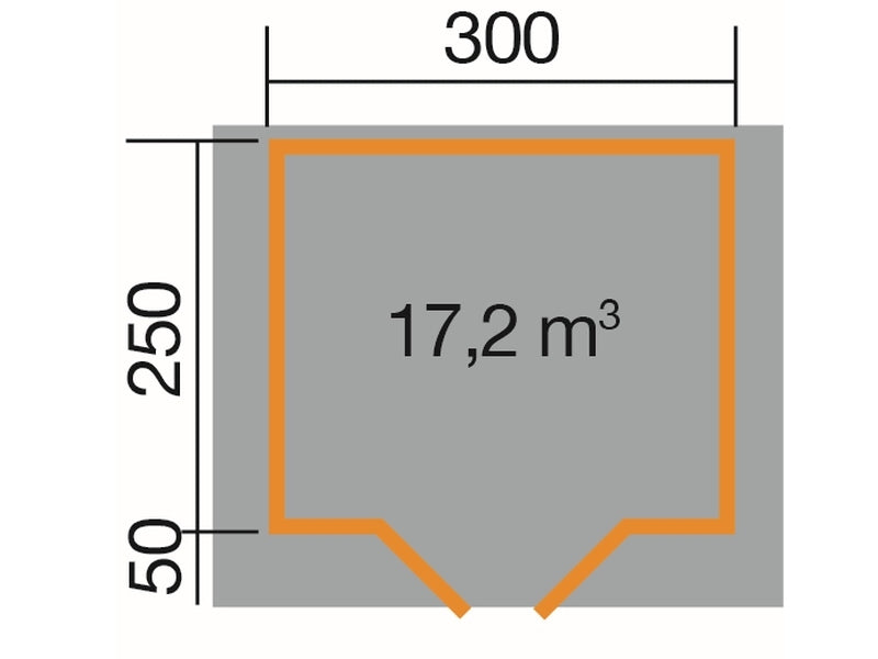 Weka Gartenhaus 209 Größe 2.5