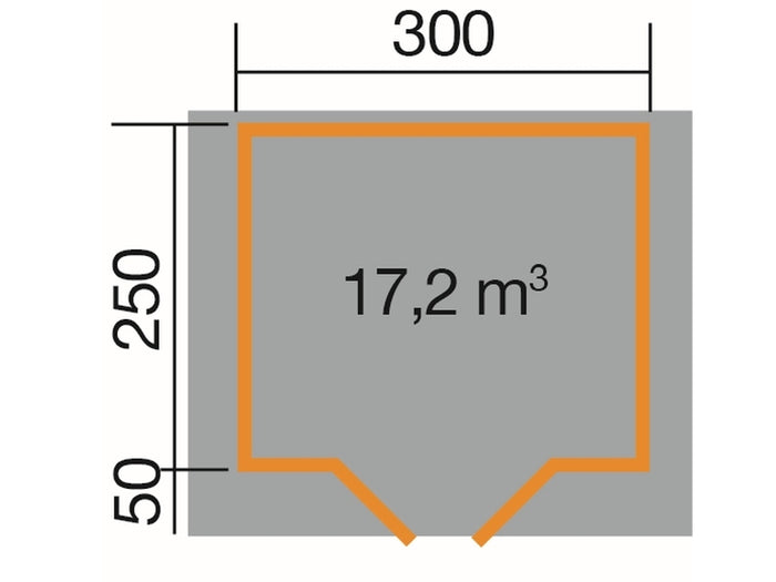 Weka Gartenhaus 209 Größe 2.5