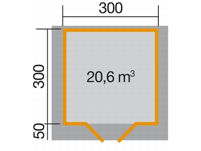 Weka Gartenhaus 209 Größe 3