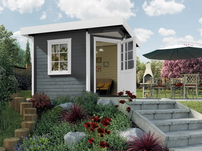 Weka Gartenhaus 213 Plus Gr 1 anthrazit