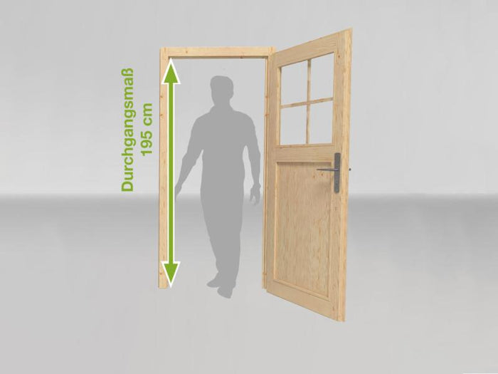 Weka Gartenhaus 213 Plus Gr 1 schwedenrot