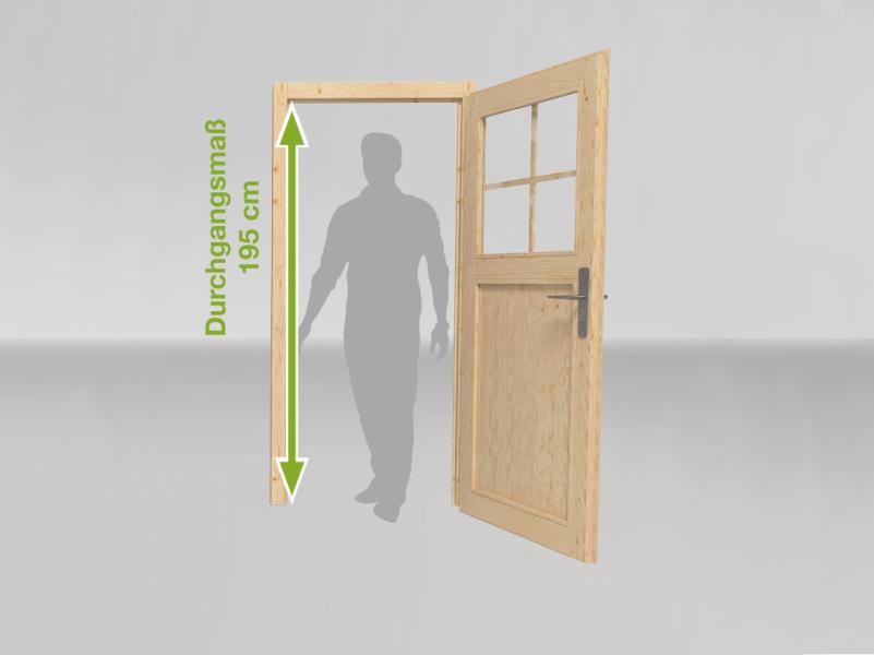 Weka Gartenhaus 213 Plus Gr 1 schwedenrot Anbau 150 cm