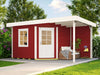 Weka Gartenhaus 213 Plus Gr 2 schwedenrot Anbau 150 cm