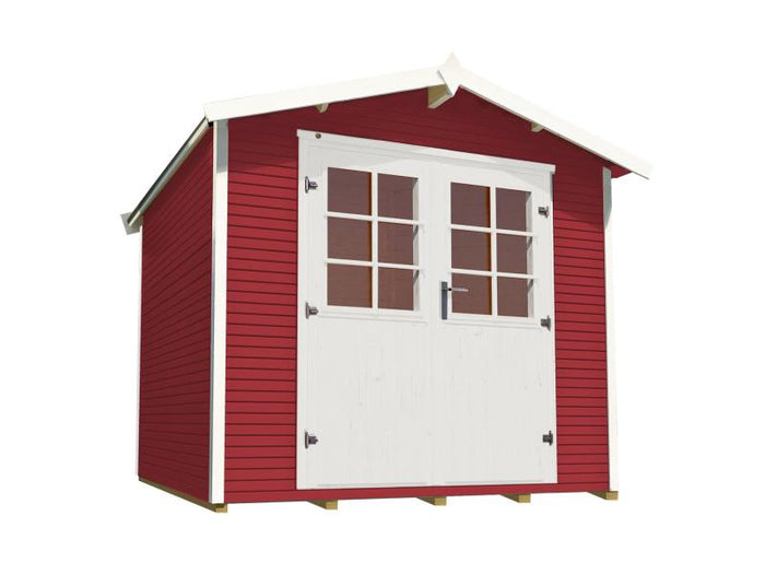 Weka Gartenhaus 218 Größe 4 schwedenrot 28 mm