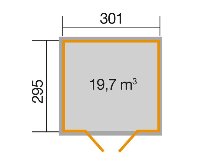 Weka Gartenhaus 218 Größe 4 schwedenrot 28 mm