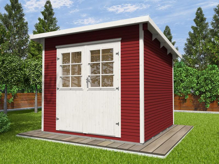 Weka Gartenhaus 219 Größe 1 schwedenrot 28 mm