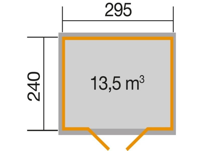 Weka Gartenhaus 219 Größe 2 28 mm natur