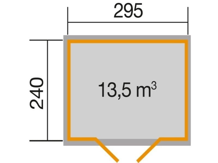 Weka Gartenhaus 219 Größe 2 schwedenrot 28 mm