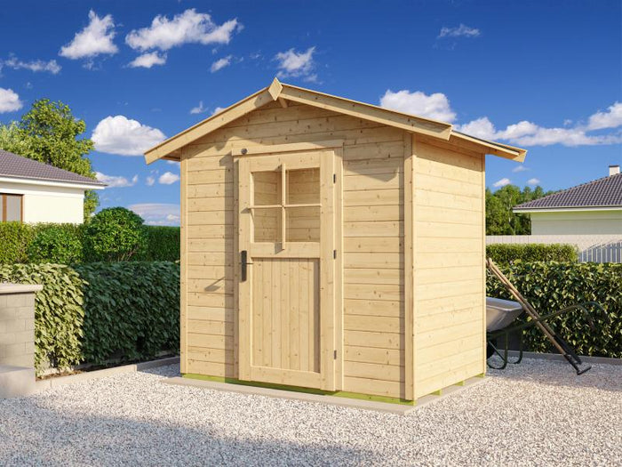 Weka Gartenhaus 223 Größe 1 mit Einzeltür natur