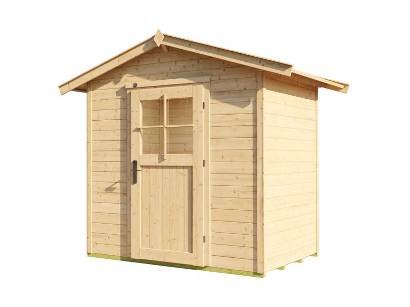 Weka Gartenhaus 223 Größe 1 mit Einzeltür natur