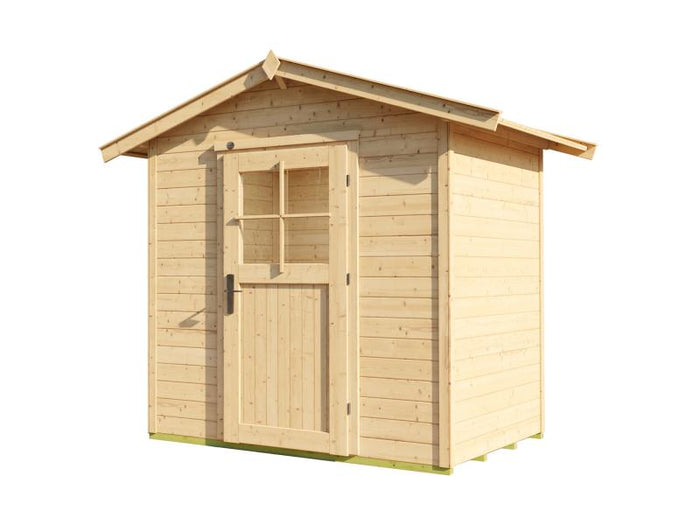 Weka Gartenhaus 223 Größe 1 mit Einzeltür natur