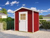 Weka Gartenhaus 223 Größe 1 mit Einzeltür schwedenrot