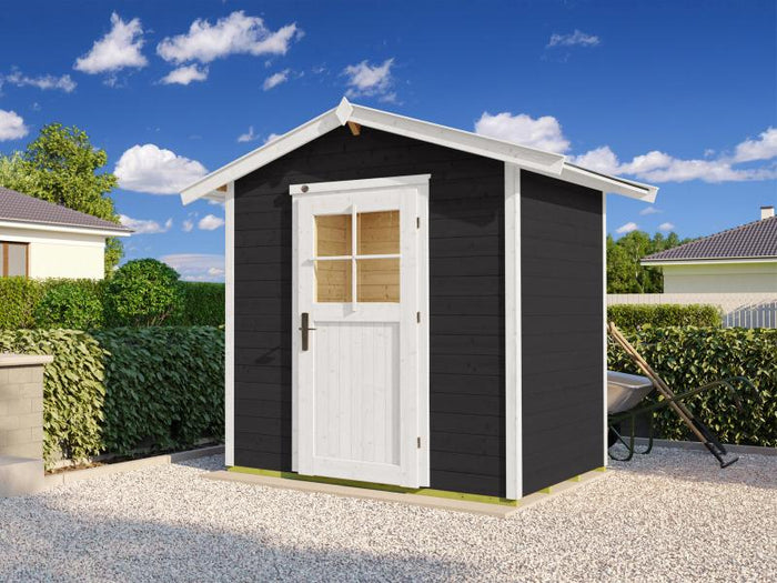 Weka Gartenhaus 223 Größe 1 mit Einzeltür anthrazit