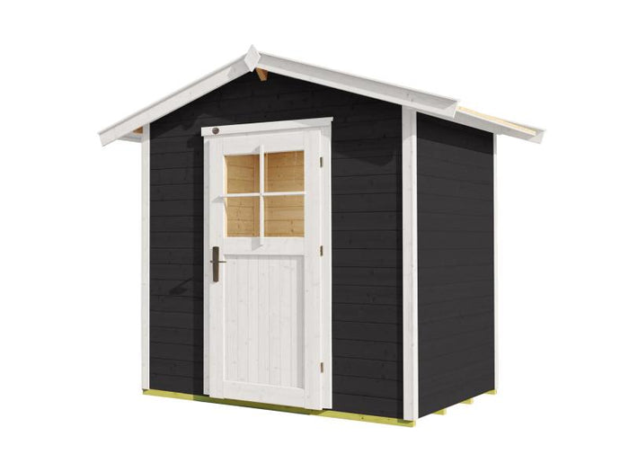 Weka Gartenhaus 223 Größe 1 mit Einzeltür anthrazit