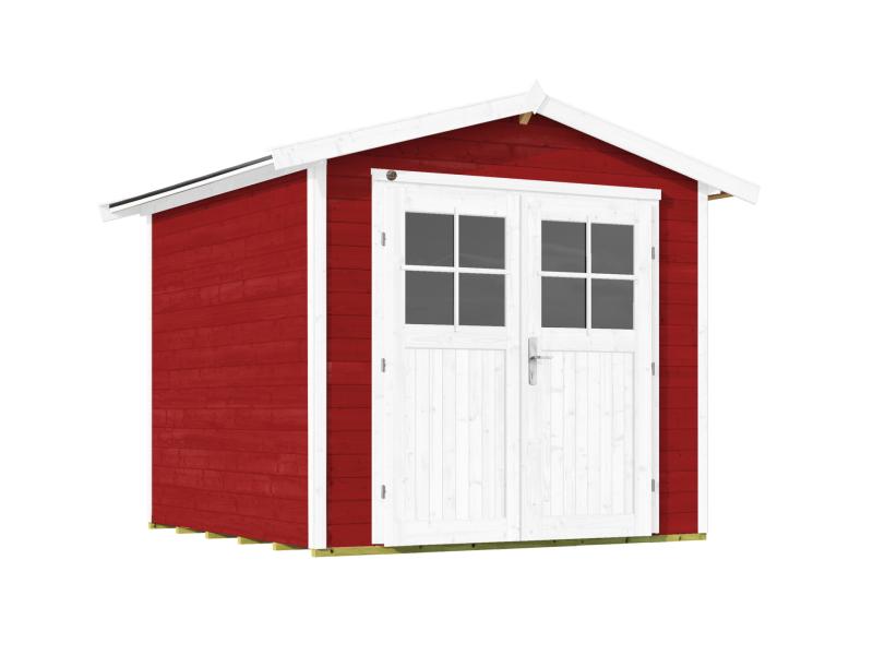 Weka Gartenhaus 224 Größe 3 mit Doppeltür schwedenrot