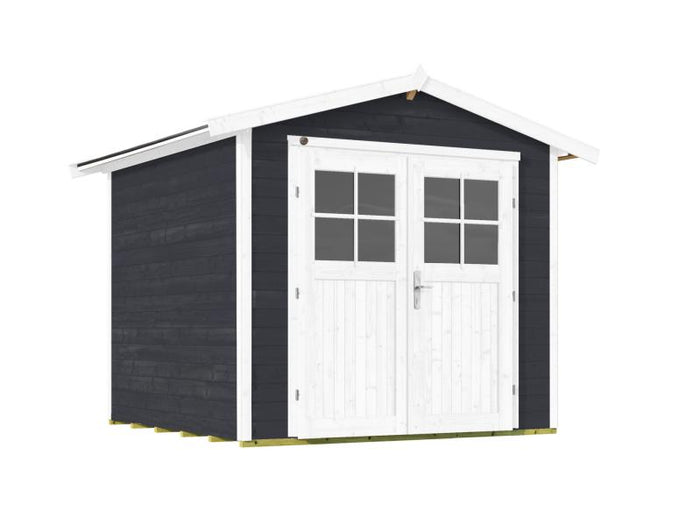 Weka Gartenhaus 224 Größe 4 mit Doppeltür anthrazit
