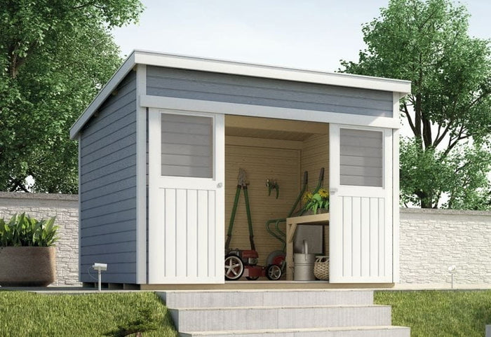 Weka Gartenhaus 225 Größe 1 grau