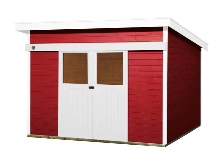 Weka Gartenhaus 225 Größe 1 schwedenrot