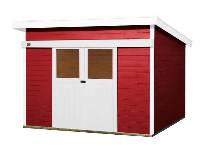 Weka Gartenhaus 225 Größe 2 schwedenrot