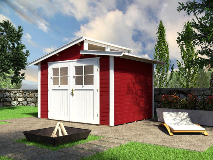 Weka Gartenhaus 226 Größe 3 schwedenrot