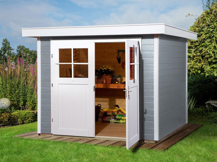 Weka Gartenhaus 227 Größe 2 grau