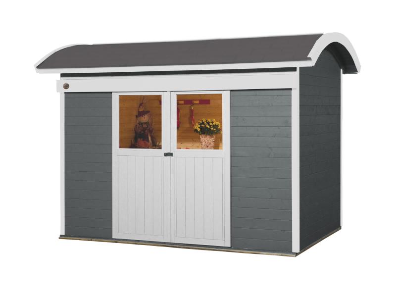 Weka Gartenhaus 228 grau 21 mm