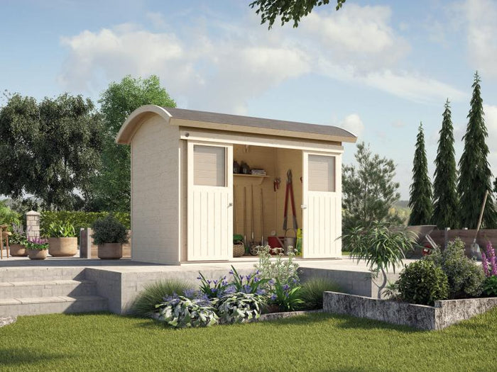 Weka Gartenhaus 228 natur 21 mm