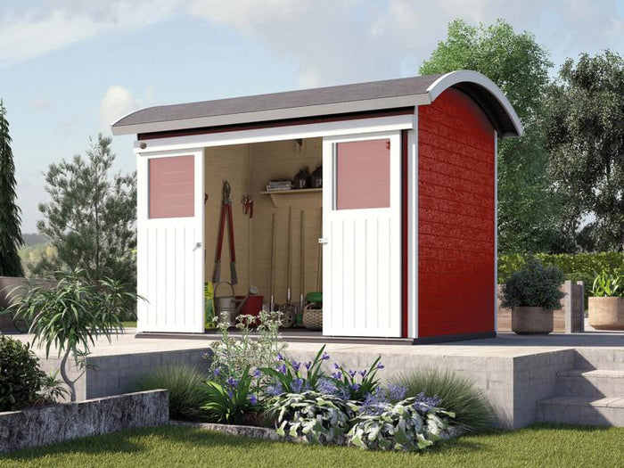 Weka Gartenhaus 228 schwedenrot 21 mm