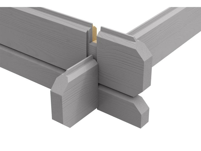 Weka Gartenhaus 253 Größe 1 28 mm hellgrau