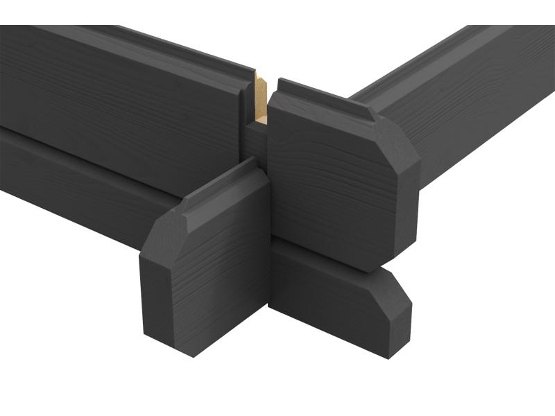 Weka Gartenhaus 253 Größe 1 28 mm graphitgrau