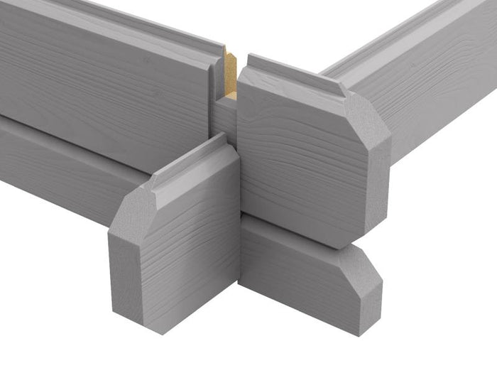 Weka Gartenhaus 253 Größe 2- 28 mm hellgrau