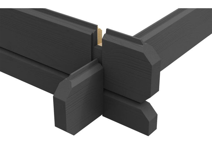 Weka Gartenhaus 253 Größe 2- 28 mm graphitgrau