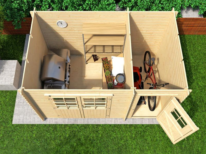 Weka Gartenhaus 254 Gr. 2 natur