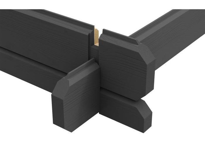 Weka Gartenhaus 254 Größe 1 28 mm graphitgrau