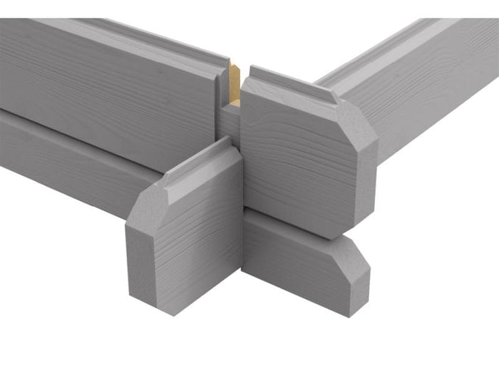 Weka Gartenhaus 254 Größe 1 hellgrau/weiss