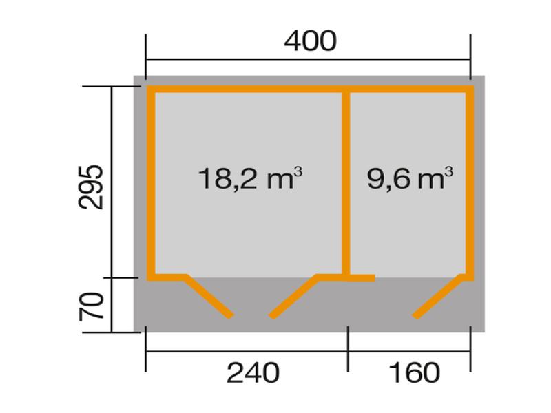 Weka Gartenhaus 261 Größe 2 28 mm